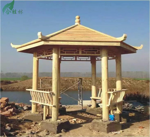 防腐木涼亭